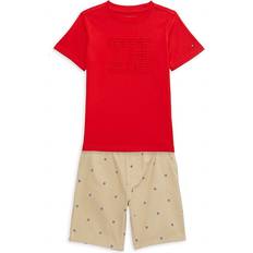 Tommy Hilfiger Boys Other Sets Children's Clothing Tommy Hilfiger Toddler Signature Tee Printed Shorts Set - Red