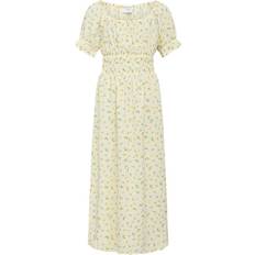 Festklänningar Grunt Klänning ALIS Polyester/Viskos Soft Yellow år 164 Klänning