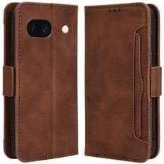 Google Pixel 8A Plånboksfodral MTP Products Google Pixel 8a Pung Cover med Kortholder Brun