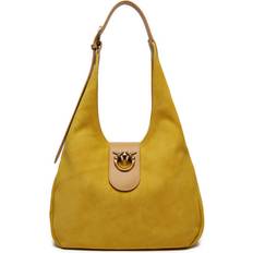 Velourleder Handtaschen Pinko Handtasche Hobo Mini PE 24 PLTT 103275 A0YG Gelb 00