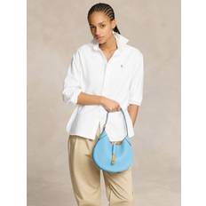 Polo Ralph Lauren Polo ID Small Leather Shoulder Bag, Blue