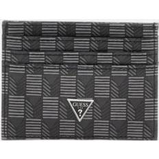 Guess Card Cases Guess Mito Geometric Print Card Holder Black T/U