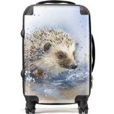 Brown Luggage Warren Reed Hedgehog Watercolour Suitcase Brown Cabin