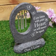 Celebrations Heart Windchime Stone