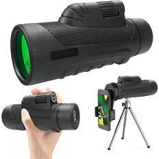 Binoculars & Telescopes Chronus 10x42 Monocular Telescope, HD High Power Monocular Scope Monocular with Smartphone Holder and Adjustable Tripod for Bird