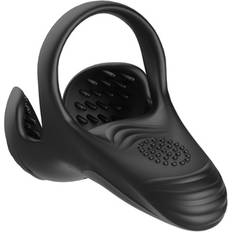 Sustainable Pleasure Vibrating Cock Ring With Perineum Balls Stimulation