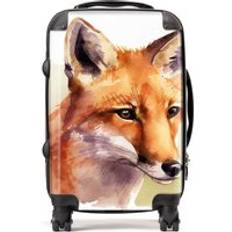 Brown Luggage Warren Reed Watercolour Suitcase Brown Cabin
