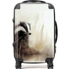 Badger Watercolour Suitcase Brown Cabin