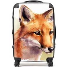 Brown Suitcases Warren Reed Watercolour Suitcase Brown