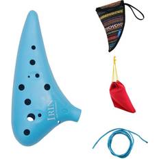 Recorders Greenzech blue 12 Holes Ocarina Kiln-fired Ceramic Alto C Legend of Ocarina Flute Music Instrument ABS 4 colors