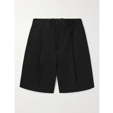 Canvas - Women Shorts Jil Sander Wide-Leg Pleated Cotton-Canvas Shorts Men Black IT