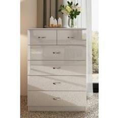 Fwstyle Large 6 High Gloss Chest of Drawer