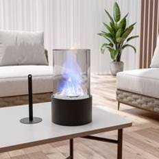 LivingAndHome Tabletop Bio Ethanol Fireplace Burner Black