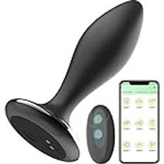 CIONIC Analplugg 10 hastigheter APP trådlös fjärrkontroll Anal Vibrator Butt Plug Prostata Massager G Spot Massage Vuxna Sexleksaker APP Wireless Control