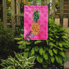 Pink Flags & Accessories Caroline's Treasures Pineapple Polkadot 2-Sided Flag 11x15"