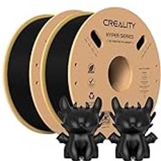 Creality Filaments Creality Officiell 3D-skrivarfilament Hyper PLA-filament, PLA-filament för höghastighetstryck, hållbar och resistent, överhängningsprestanda dimensionell noggrannhet -0,03 mm, 2 kg svart svart