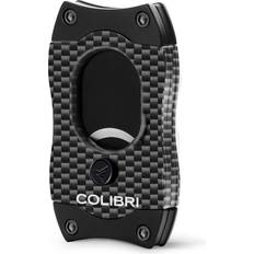 Cigar Cutters Colibri S-Cut Cigar Cutter Carbon Fibre Pattern Classic Ring