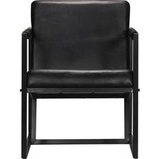 vidaXL Real Black Fauteuil 74.9cm