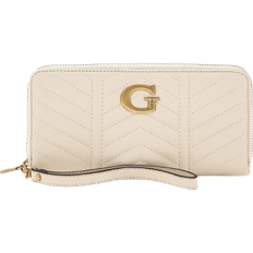 Guess Lovide Quilted Maxi Wallet - Cream