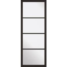 LPD Soho 4 Light Primed Interior Door Clear Glass (76.2x198.1cm)