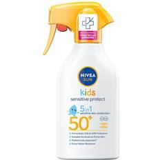 Sprayflasker Solkremer Nivea Sun Kids Sensitive Protect 5-In-1 Spray SPF50+ 270ml