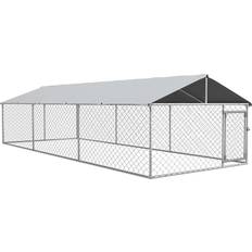 Pawhut Pets Pawhut Dog Kennel Outside with Waterproof Cover Large 19.7'x7.5'x4.9'