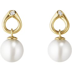 Mujer - Oro Pendientes Georg Jensen Magic Earrings - Gold/Pearls/Diamonds