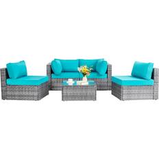 Shintenchi 5 Pieces Outdoor Lounge Set