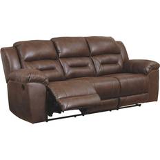 Leathers Sofas Signature Design by Ashley Stoneland Collection 3990488 Dark Brown Sofa 93" 3 Seater