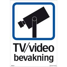 Decal Tv/Video Surveillance 210x148mm