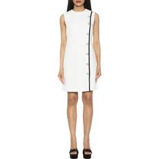 Alexia Admor Stripe Detail Sleeveless Shift Dress - Ivory