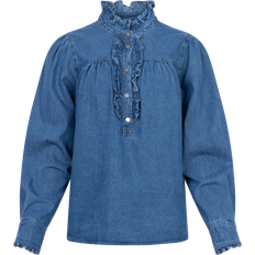 Neo Noir Justine Denim Shirt - Blue