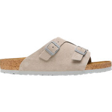 Birkenstock Gris Zapatillas de Exterior Birkenstock Zürich Suede Leather - Stone Coin