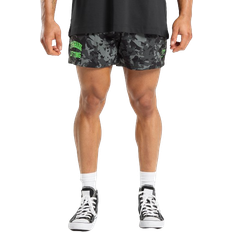 Gymshark Printed Lifting Mesh 5" Shorts - Black