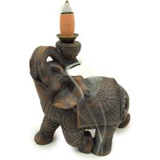 Résine Bougies Parfumées Puckator Elephant Backflow Incense Burner Multicoloured Bougie Parfumée 170g