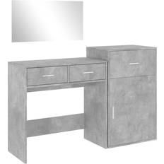 vidaXL 3276521 Concrete Grey Toiletbord 39x80cm 3stk