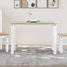 Pine Dining Tables Homie Panama White 117 x 60 x 75 cm Dining Table