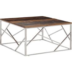 Or Tables Basses Homie Argenté Acier Inoxydable Table Basse