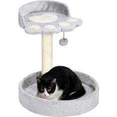 Pets Pawhut Cat Tower with Sisal Cat Scratching Post, Cat Claw Shape