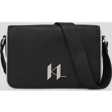 Karl Lagerfeld K/plak Canvas Messenger Bag, Man, Canvas/Black, Size: One size Canvas/black