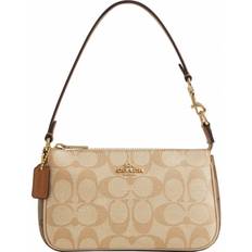 Coach Nolita 19 In Blocked Signature Canvas - Gold/Light Khaki/Ivory Multi