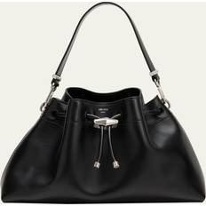 Bags Jimmy Choo Womens Black/antique Silver Cinch Leather Shoulder bag 1 Size