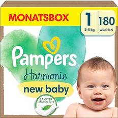 Couches Pampers Harmonie Diapers Size 1 2-5kg 180pcs