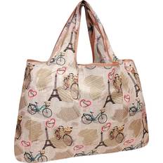 Plastic Handbags Wrapables allydrew Large Foldable Tote Nylon Reusable Grocery Bag, Paris