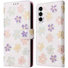 MTK Till Samsung Galaxy A35 Plånboksfodral Blommor