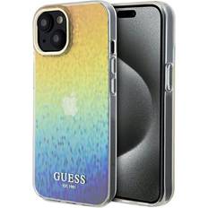 Guess Ægte GUHCP14SHDECMI frontpanel-etui til iPhone 14 IML facetslebet spejl disco regnbue