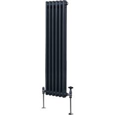 Grey Panel Radiators MonsterShop 292mm, Grey Traditional 2 Column Heater