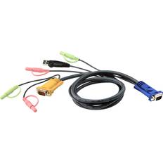 KVM-switches Aten 2L-5303U USB Kabelset Audio KVM Switch