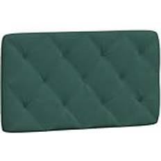 90.0 cm Cabeceros vidaXL De Cama Acolchado Terciopelo Verde 90 cm Cabecero 90cm