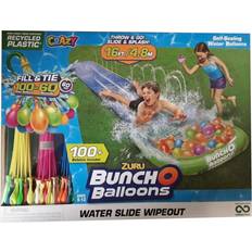 Water Balloons Zuru 4.8m Water Slide Wipeout 100 Water Balloons Outdoor Play